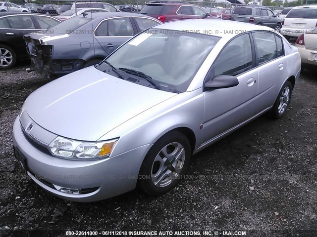 1G8AL52FX4Z172302 - 2004 SATURN ION LEVEL 3 SILVER photo 2