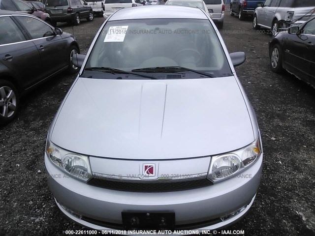 1G8AL52FX4Z172302 - 2004 SATURN ION LEVEL 3 SILVER photo 6