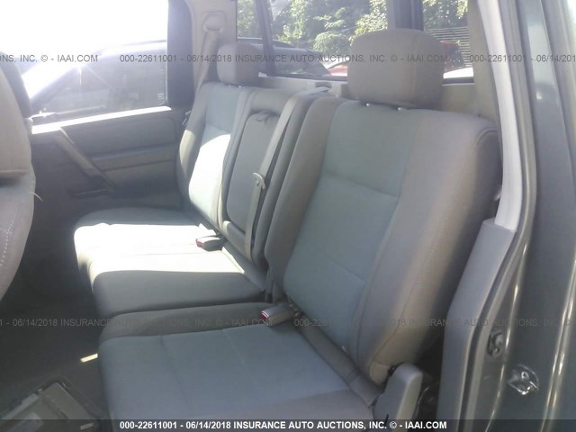 1N6AA07A45N577587 - 2005 NISSAN TITAN XE/SE/LE GRAY photo 8