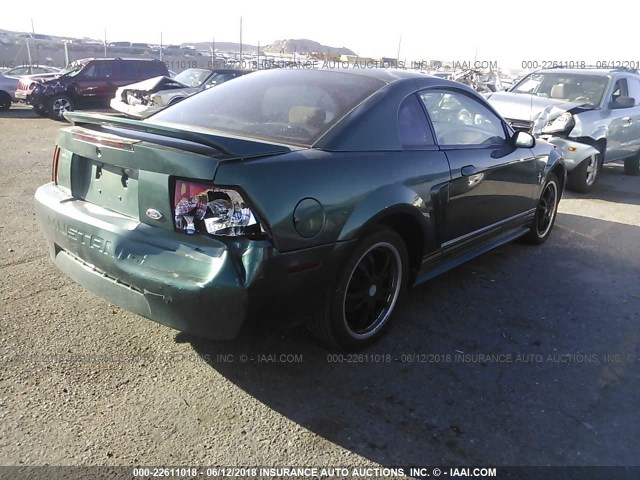 1FAFP4048YF304644 - 2000 FORD MUSTANG Կանաչ լուսանկար 4