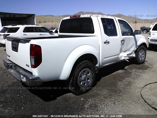 1N6AD0EV6EN709584 - 2014 NISSAN FRONTIER S/SV/SL/PRO-4X WHITE photo 4