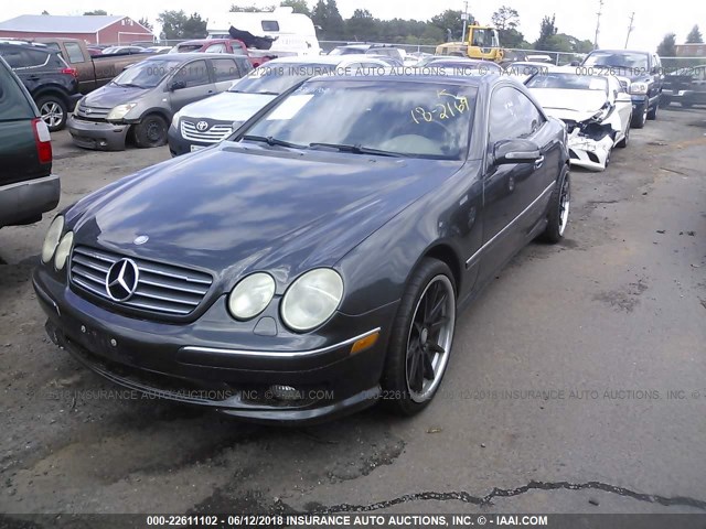 WDBPJ75J82A029344 - 2002 MERCEDES-BENZ CL 500 GRAY photo 2