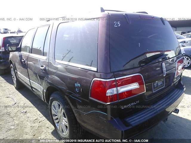 5LMJJ2H57AEJ02244 - 2010 LINCOLN NAVIGATOR 勃艮第红 照片 3