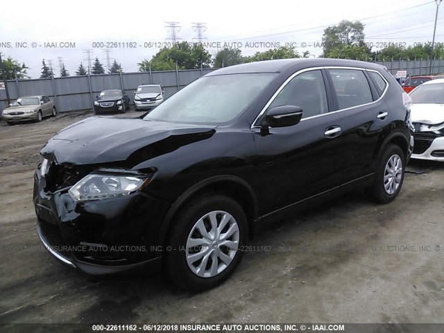 5N1AT2MVXEC842536 - 2014 NISSAN ROGUE S/SL/SV BLACK photo 2