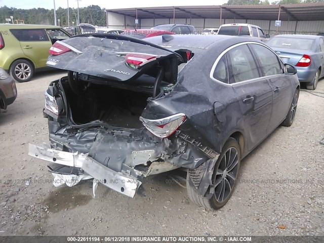 1G4PR5SK1H4109115 - 2017 BUICK VERANO SPORT TOURING GRAY photo 4