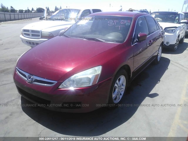 1HGCM56317A040108 - 2007 HONDA ACCORD SE RED photo 2