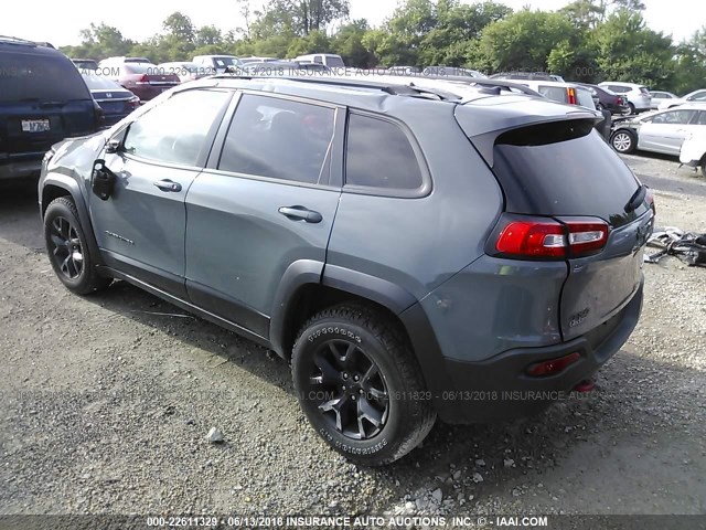 1C4PJMBB6FW614543 - 2015 JEEP CHEROKEE TRAILHAWK GRAY photo 3