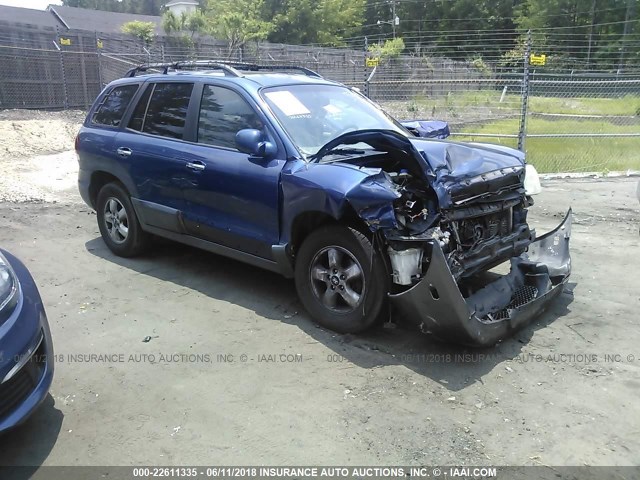 KM8SC13E06U088980 - 2006 HYUNDAI SANTA FE GLS/LIMITED BLUE photo 1