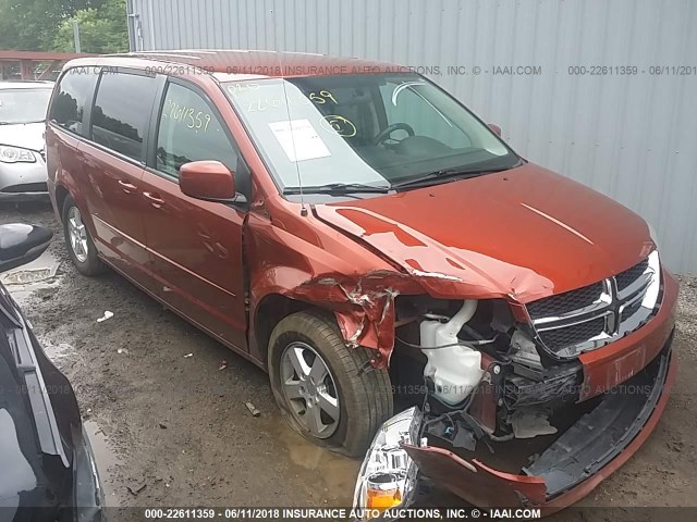 2C4RDGBG8CR243841 - 2012 DODGE GRAND CARAVAN SE ORANGE photo 1