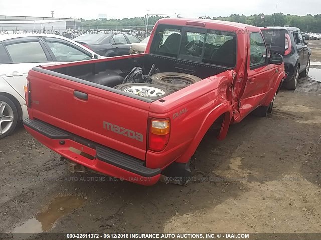 4F4YR12U13TM07883 - 2003 MAZDA B3000 RED photo 4