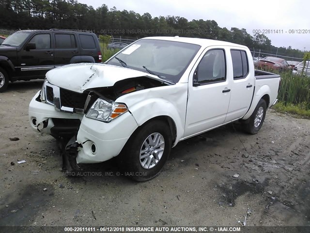 1N6AD0ER1FN707634 - 2015 NISSAN FRONTIER S/SV/SL/PRO-4X WHITE photo 2