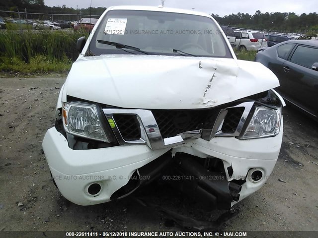 1N6AD0ER1FN707634 - 2015 NISSAN FRONTIER S/SV/SL/PRO-4X WHITE photo 6