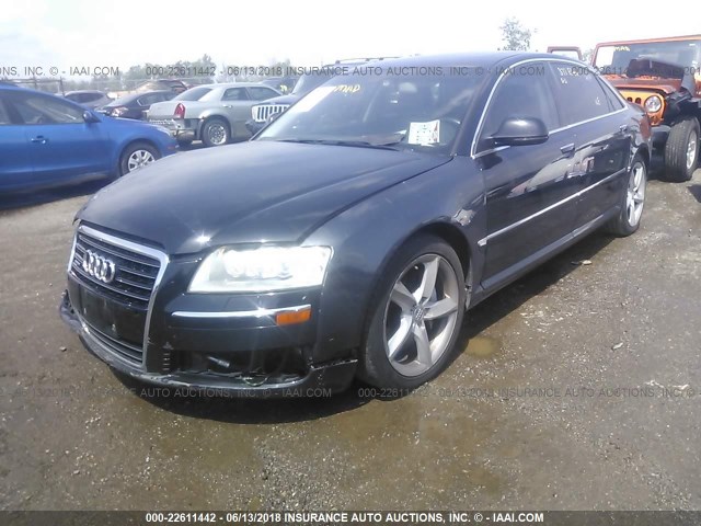 WAUMV94E89N003383 - 2009 AUDI A8 L QUATTRO BLACK photo 2