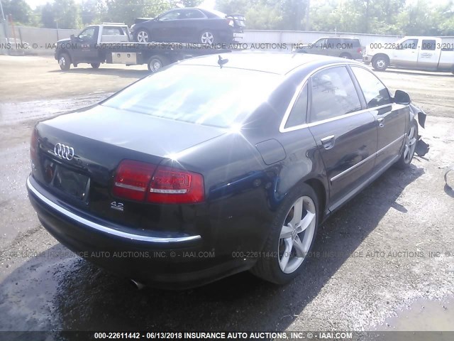 WAUMV94E89N003383 - 2009 AUDI A8 L QUATTRO BLACK photo 4