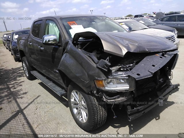 1GTG5DEN7H1237232 - 2017 GMC CANYON SLT BROWN photo 1