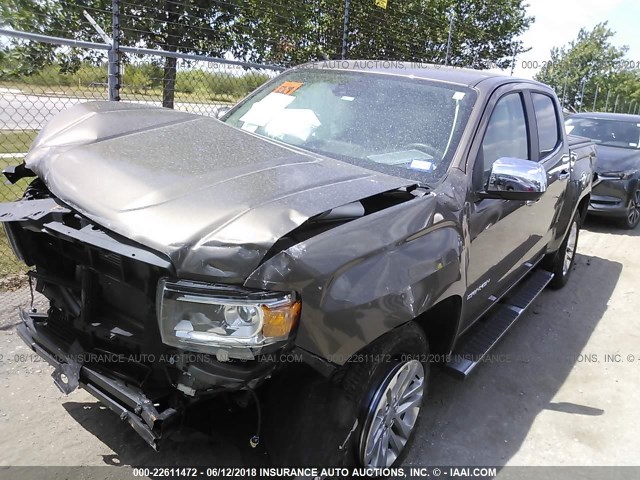 1GTG5DEN7H1237232 - 2017 GMC CANYON SLT BROWN photo 2