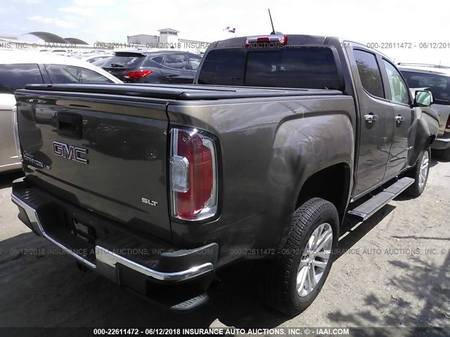 1GTG5DEN7H1237232 - 2017 GMC CANYON SLT BROWN photo 4