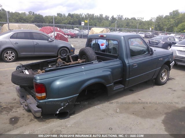 1FTCR10A5VPA95624 - 1997 FORD RANGER GREEN photo 4