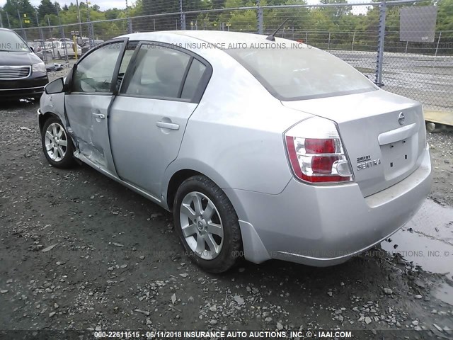 3N1AB61E08L755291 - 2008 NISSAN SENTRA 2.0/2.0S/2.0SL SILVER photo 3