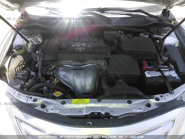 4T4BF3EK3AR054925 - 2010 TOYOTA CAMRY SE/LE/XLE 银色 照片 10