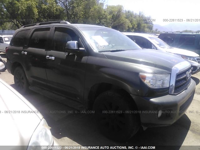 5TDJW5G18AS026164 - 2010 TOYOTA SEQUOIA LIMITED GREEN photo 1