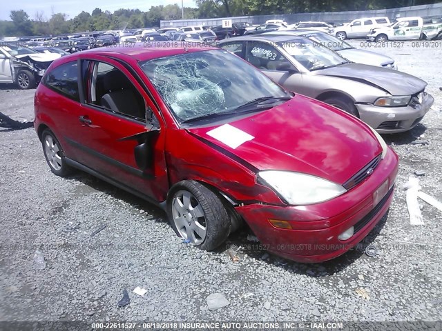 3FAFP31321R210414 - 2001 FORD FOCUS ZX3 RED photo 1