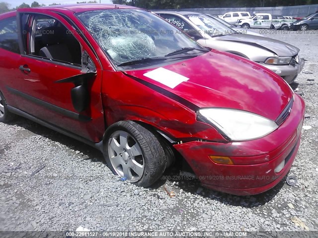 3FAFP31321R210414 - 2001 FORD FOCUS ZX3 RED photo 6