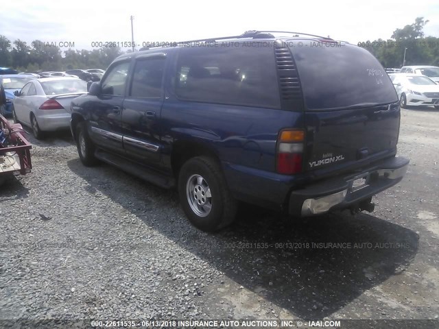 1GKFK16ZX2J310822 - 2002 GMC YUKON XL K1500 Dark Blue photo 3