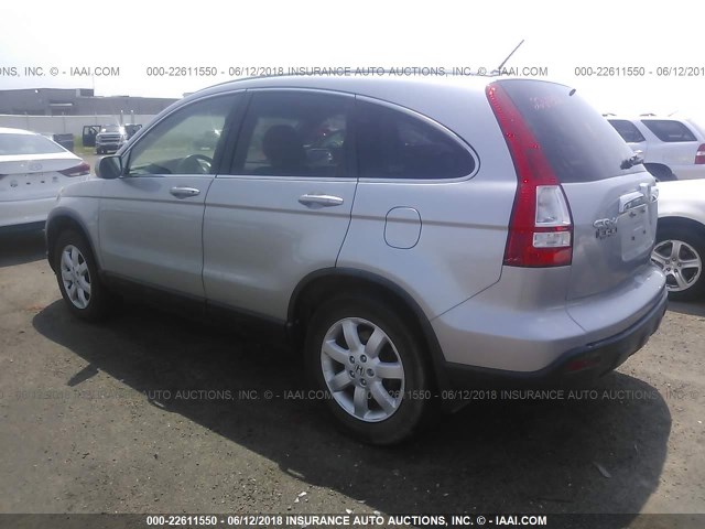 JHLRE48758C063478 - 2008 HONDA CR-V EXL SILVER photo 3