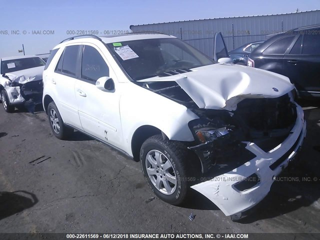 4JGBB86E77A232972 - 2007 MERCEDES-BENZ ML 350 WHITE photo 1