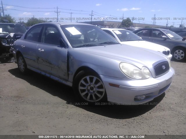 KMHWF35H14A948315 - 2004 HYUNDAI SONATA GLS/LX SILVER photo 1