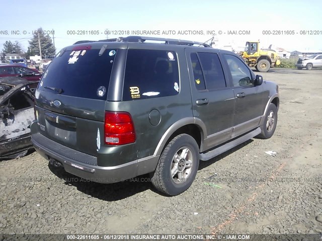 1FMDU64E92ZA95845 - 2002 FORD EXPLORER EDDIE BAUER GREEN photo 4