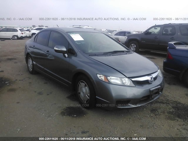 JHMFA36259S007270 - 2009 HONDA CIVIC HYBRID GRAY photo 1