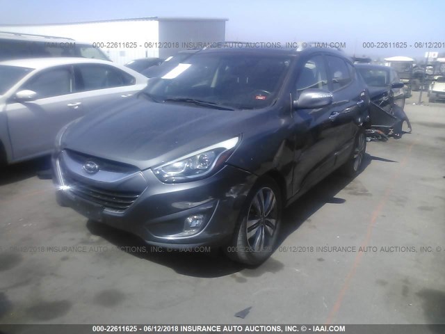 KM8JU3AG6EU864438 - 2014 HYUNDAI Tucson GLS/LIMITED/SE GRAY photo 2