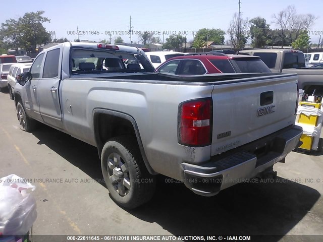 1GT12ZE84FF615397 - 2015 GMC SIERRA K2500 SLT SILVER photo 3