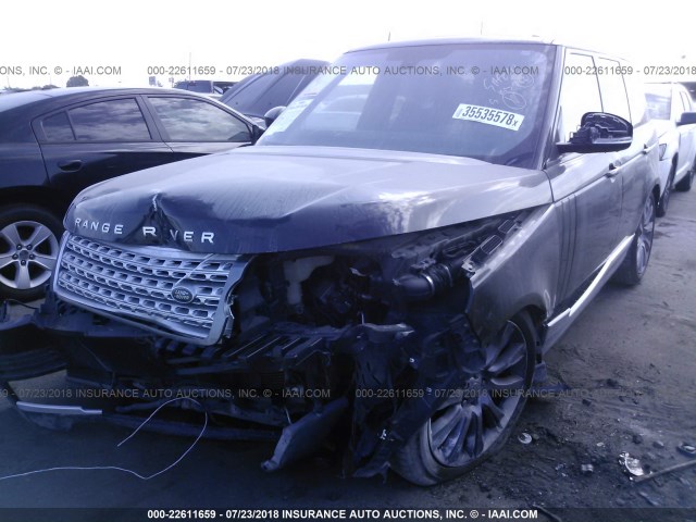 SALGS2EF0GA262552 - 2016 LAND ROVER RANGE ROVER SUPERCHARGED BLACK photo 6