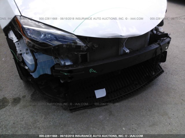 5YFBURHE0HP623668 - 2017 TOYOTA COROLLA L/LE/XLE/SE/XSE WHITE photo 6