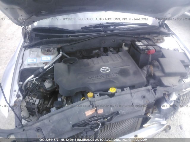 1YVHP80C155M28980 - 2005 MAZDA 6 I Արծաթագույն լուսանկար 10