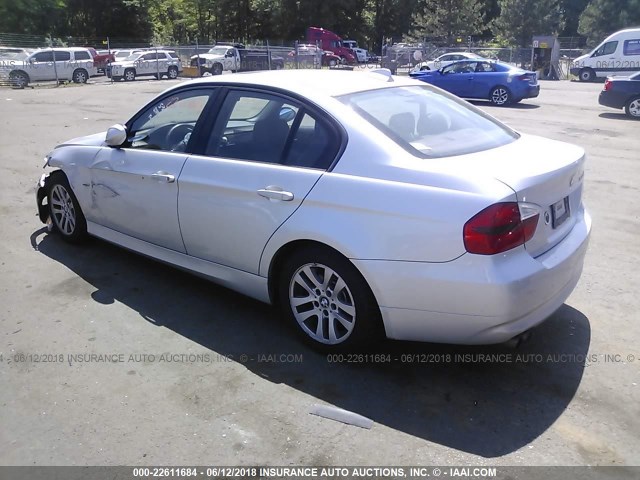 WBAVC73557KP30205 - 2007 BMW 328 XI SULEV SILVER photo 3
