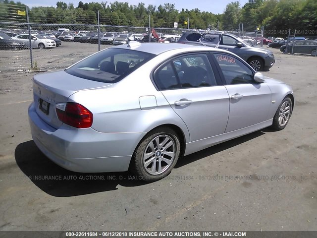 WBAVC73557KP30205 - 2007 BMW 328 XI SULEV SILVER photo 4