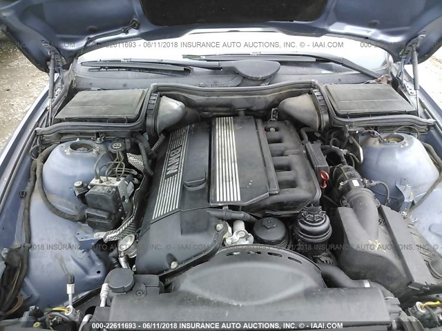 WBADT43442GY95028 - 2002 BMW 525 I AUTOMATIC Light Blue photo 10