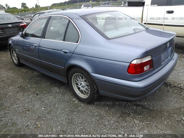 WBADT43442GY95028 - 2002 BMW 525 I AUTOMATIC Light Blue photo 3