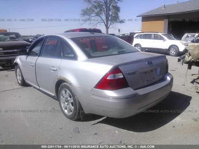 1FAHP241X7G164117 - 2007 FORD FIVE HUNDRED SEL SILVER photo 3