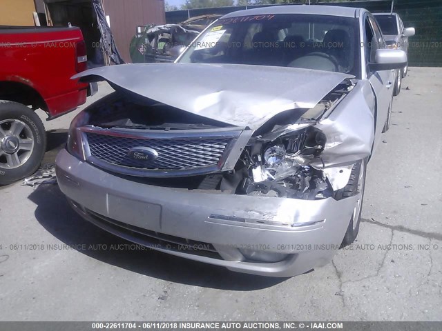 1FAHP241X7G164117 - 2007 FORD FIVE HUNDRED SEL SILVER photo 6