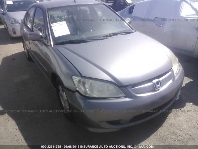 JHMES96694S013581 - 2004 HONDA CIVIC HYBRID GRAY photo 1