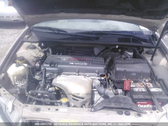 4T1BE30K64U315800 - 2004 TOYOTA CAMRY LE/XLE/SE 金色 照片 10