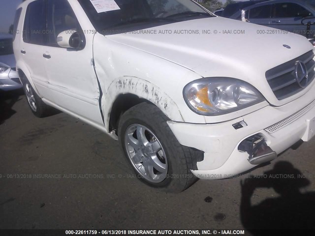 4JGAB75E02A344030 - 2002 MERCEDES-BENZ ML 500 WHITE photo 6