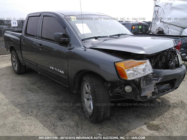 1N6BA0ED3AN318567 - 2010 NISSAN TITAN XE/SE/LE Light Blue photo 1