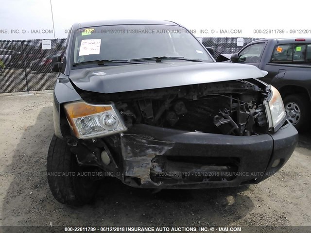 1N6BA0ED3AN318567 - 2010 NISSAN TITAN XE/SE/LE Light Blue photo 6