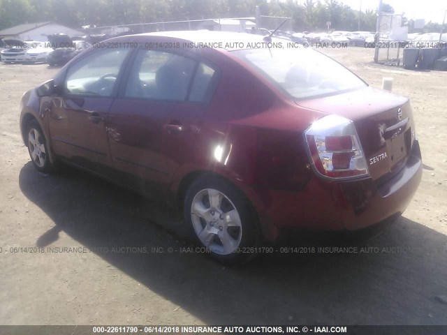 3N1AB61E37L682108 - 2007 NISSAN SENTRA 2.0/2.0S/2.0SL RED photo 3